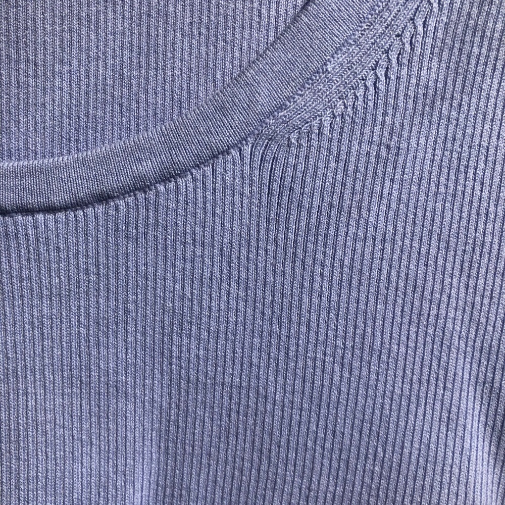 Blue Ribbed Top - Picture 3 of 6